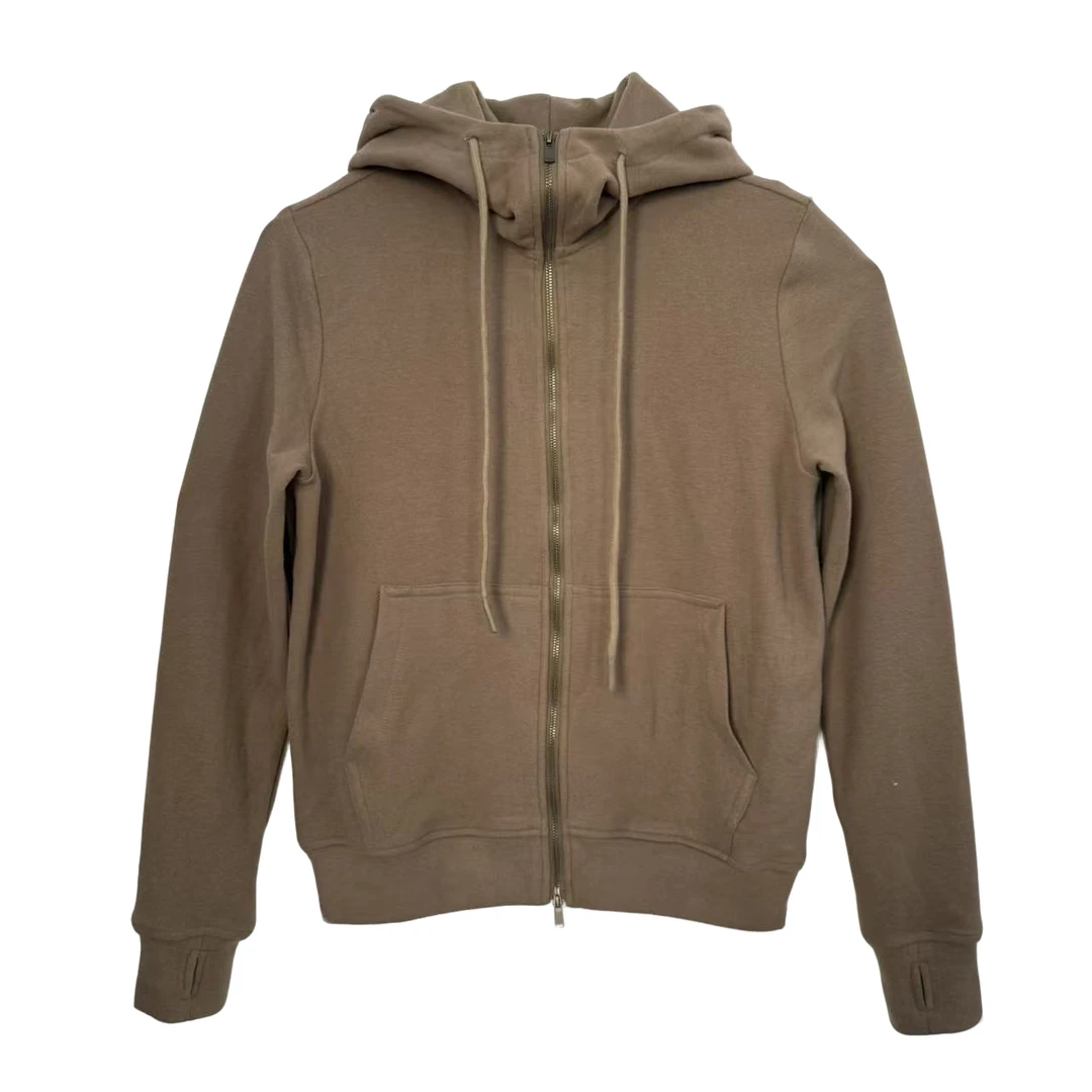 韩版新款长袖开衫连帽拉链女款针织外套