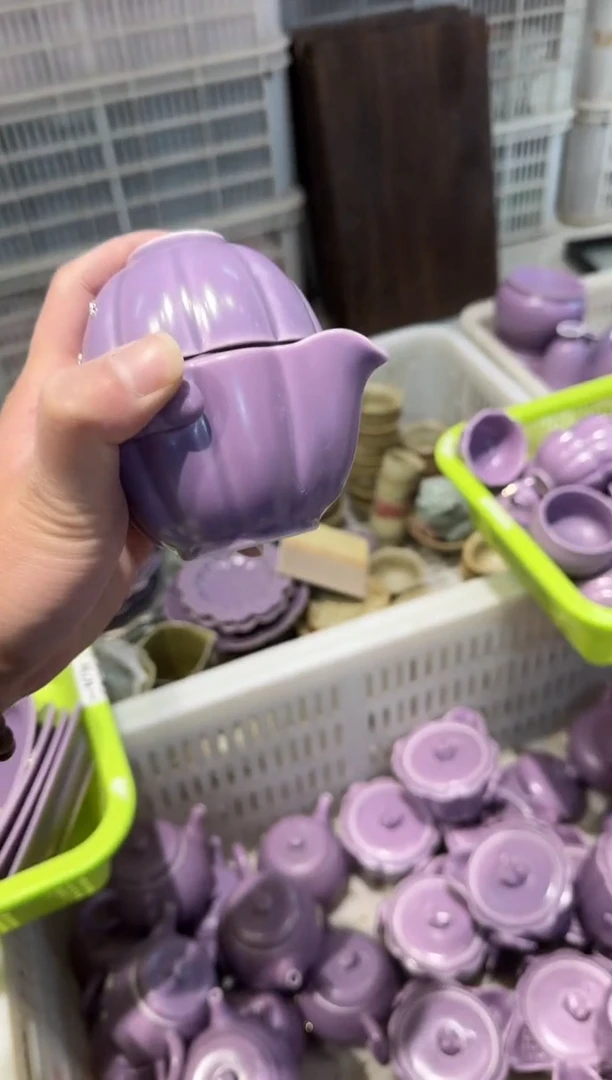 瓷片瓷茶具样品-孤品 【1小1大杯】