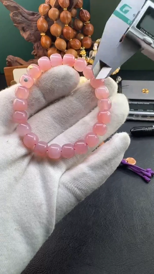 玛瑙/玉髓手链未镶嵌文玩玛瑙