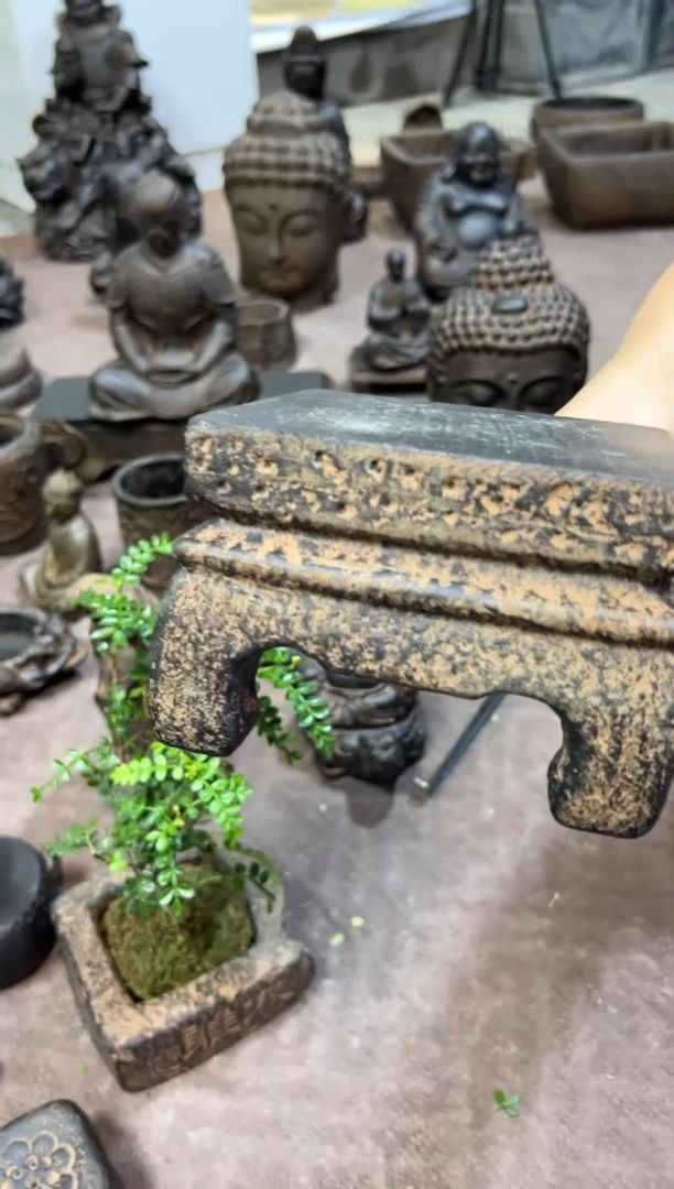 陶土【火山泥】素面案头方几