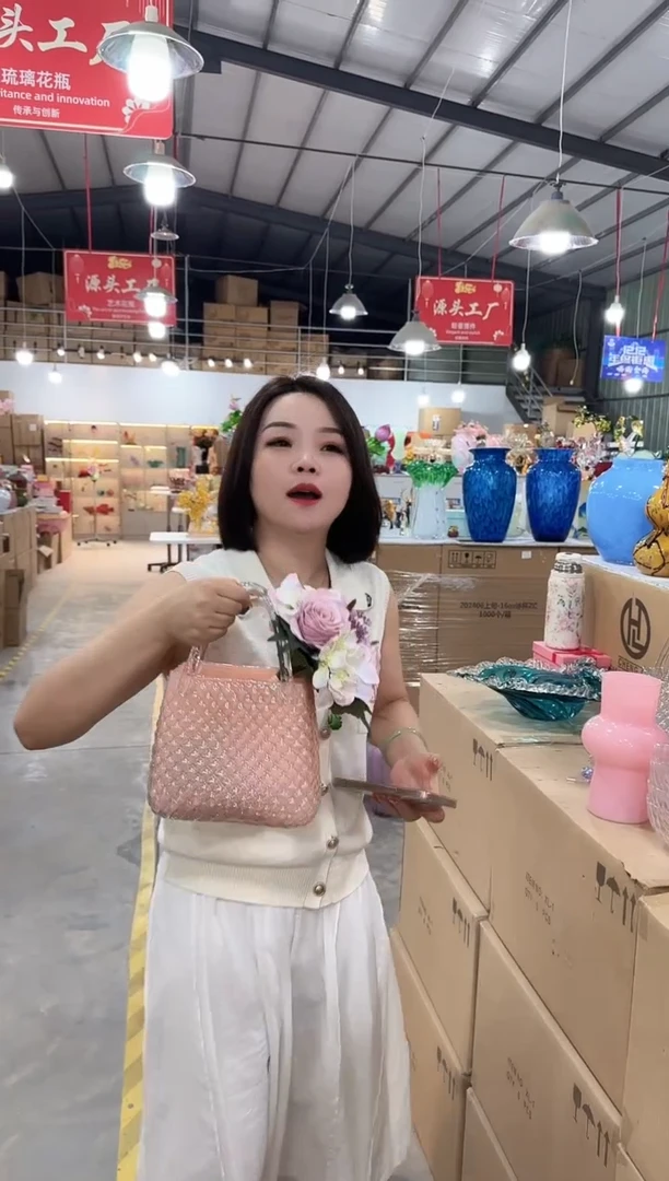 琉璃手工艺品优选花瓶花器W-早34