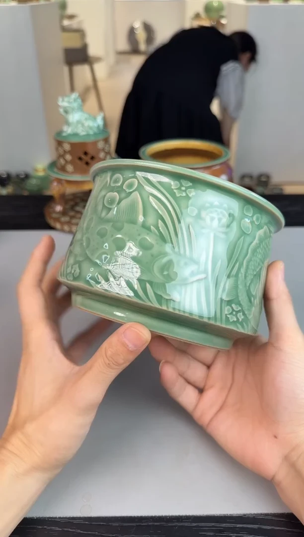 青瓷手工茶器不带礼盒包邮