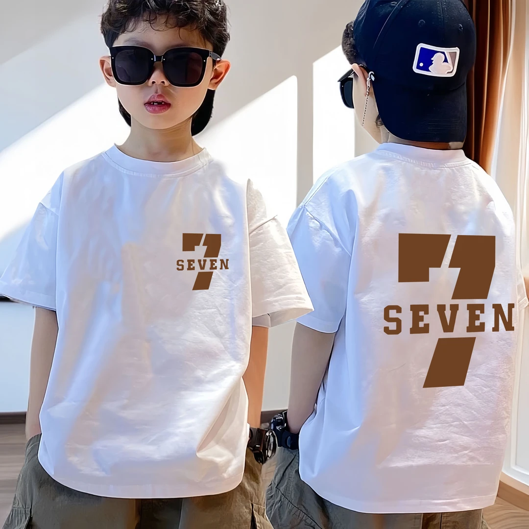 男童短袖t恤纯棉宽松透气中大童夏季新款男孩短袖帅气上衣潮韩版