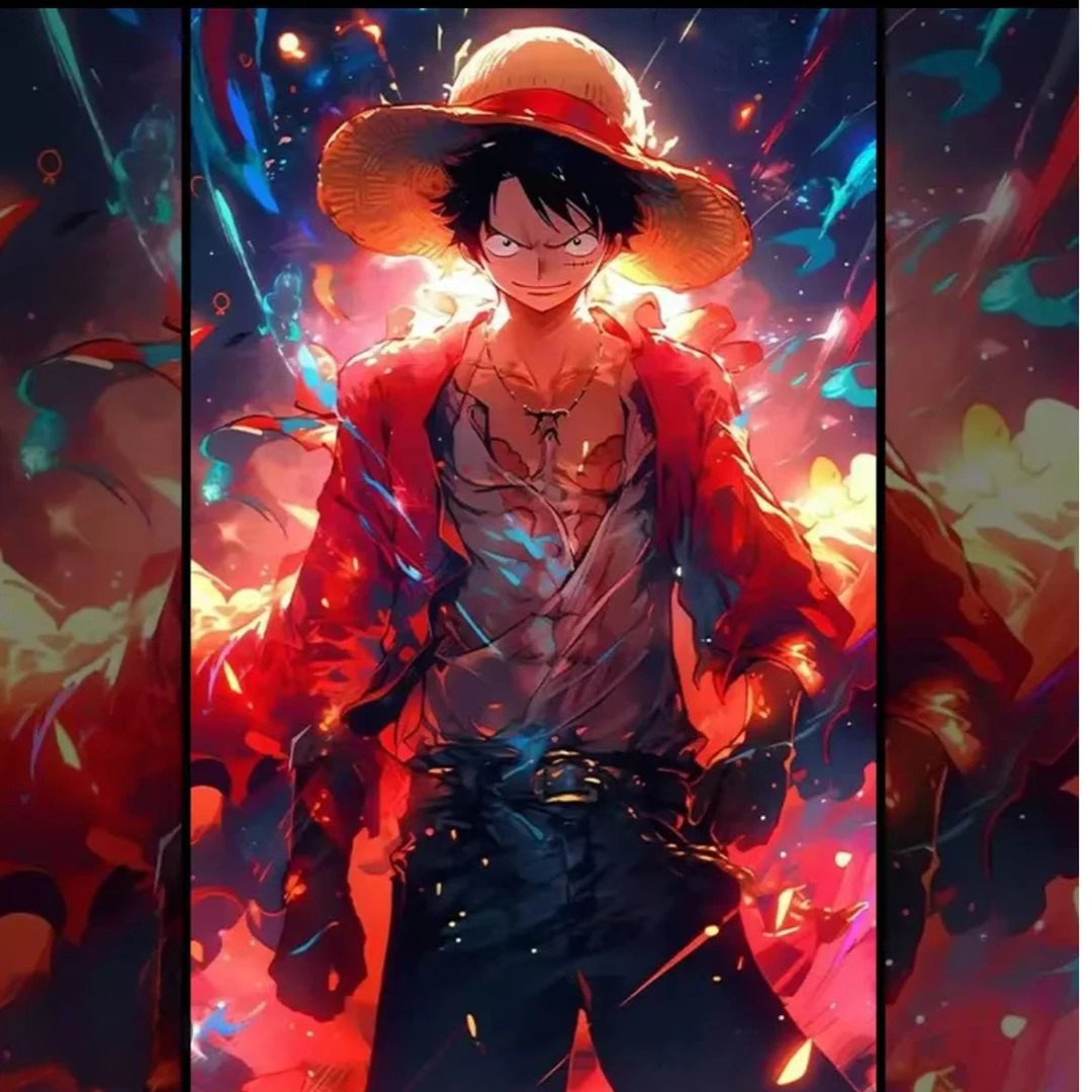 《超燃路飞》儿童客厅卧室现代装饰画40-60-PVC-V039