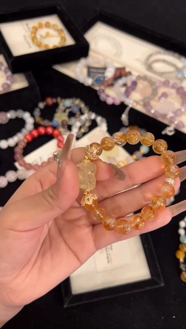 【闪购商品】水晶手链合金黄塔晶手链x1039