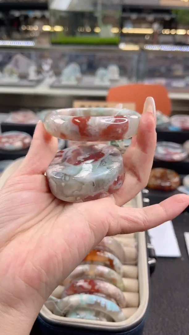 未镶嵌手镯石英质玉56圈口（赠品镯心）3S9518