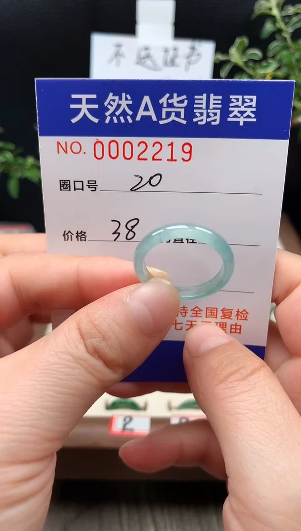未镶嵌戒指翡翠20#