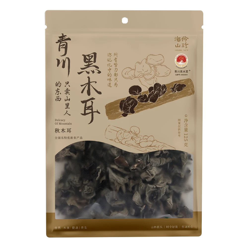 海伶山珍 | 青川地标段木黑木耳125G