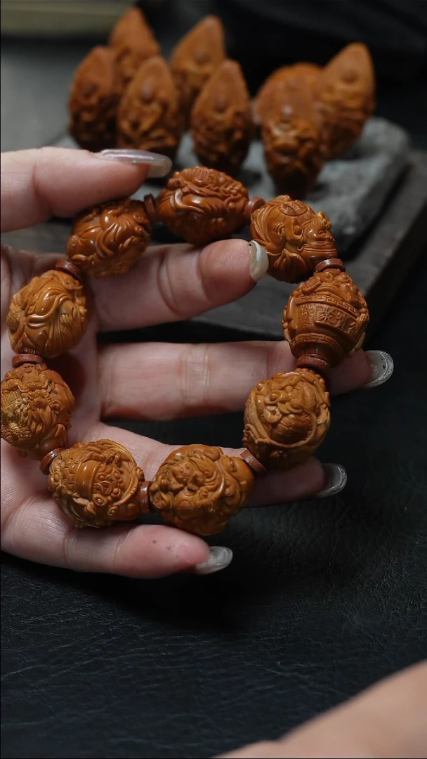 手串/手链橄榄核我***恒鱼子精品核文化