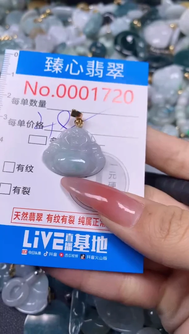 【闪购商品】翡翠颈饰未镶嵌含绳0001720