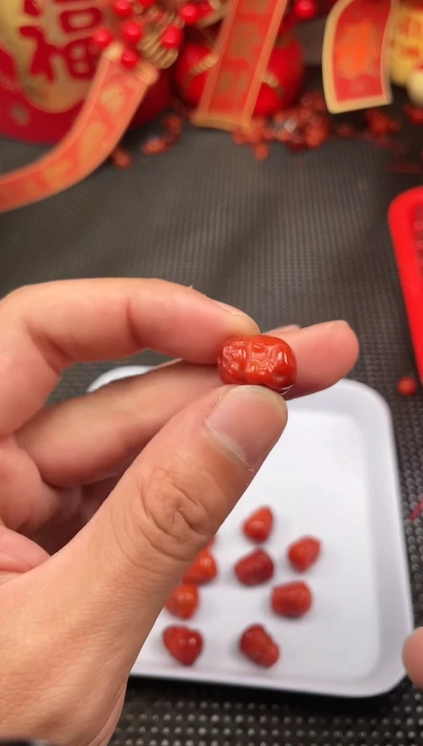 【闪购商品】南红玛瑙单珠未镶嵌43号柿子红卡12*16貔貅一颗