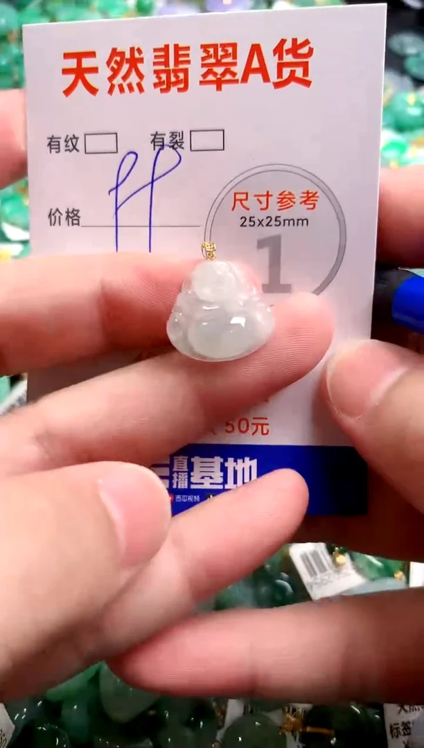 翡翠18K金镶嵌颈饰13003024