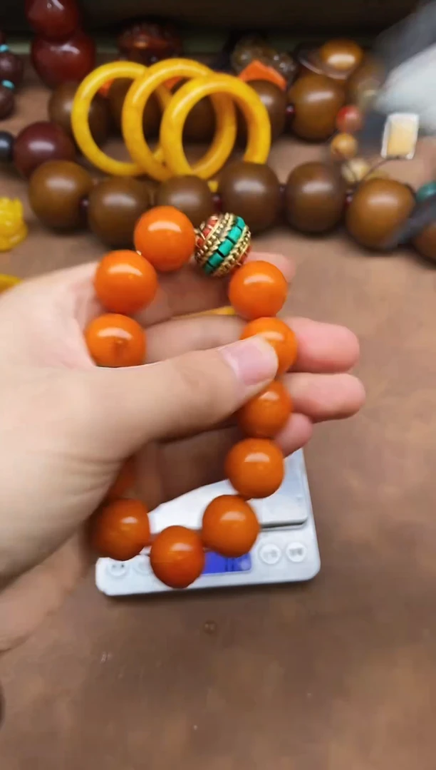 非金属无俄罗斯特色磨砂橘皮珠串多样性发货