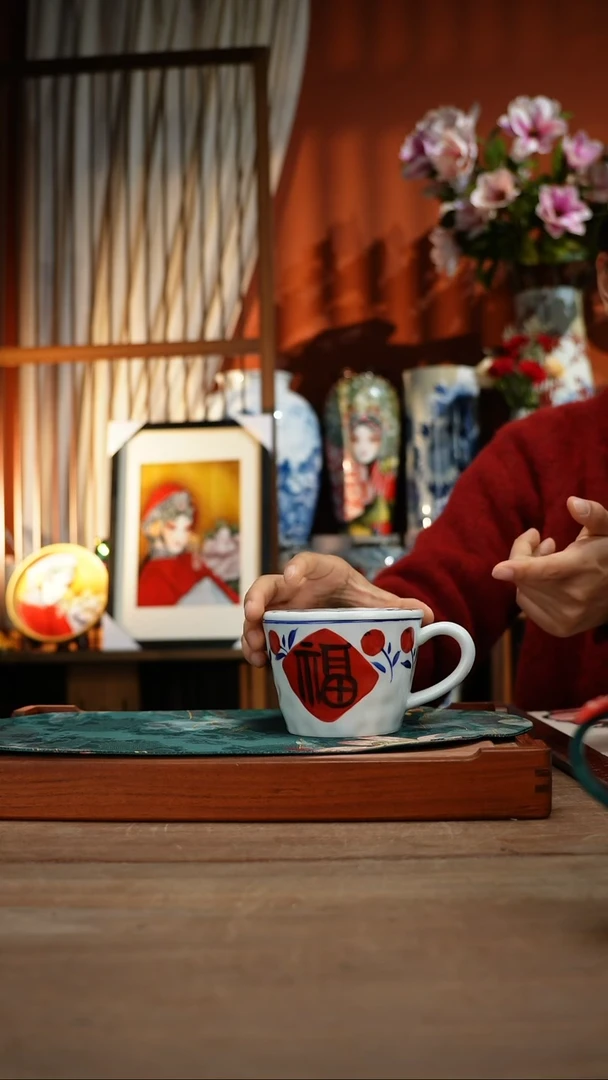 【简家甄选】景德镇设计师釉下手绘陶瓷