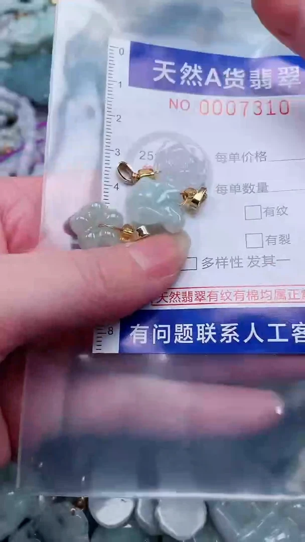 翡翠未镶嵌吊坠(不含链)1