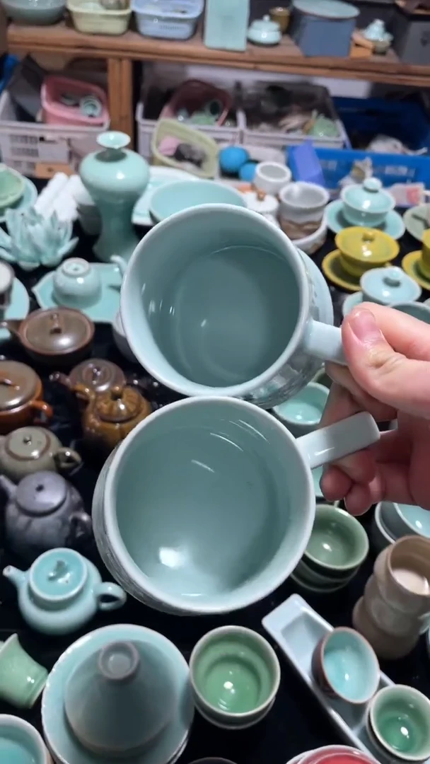 【闪购商品】2个 特价 微瑕 慧仙青瓷