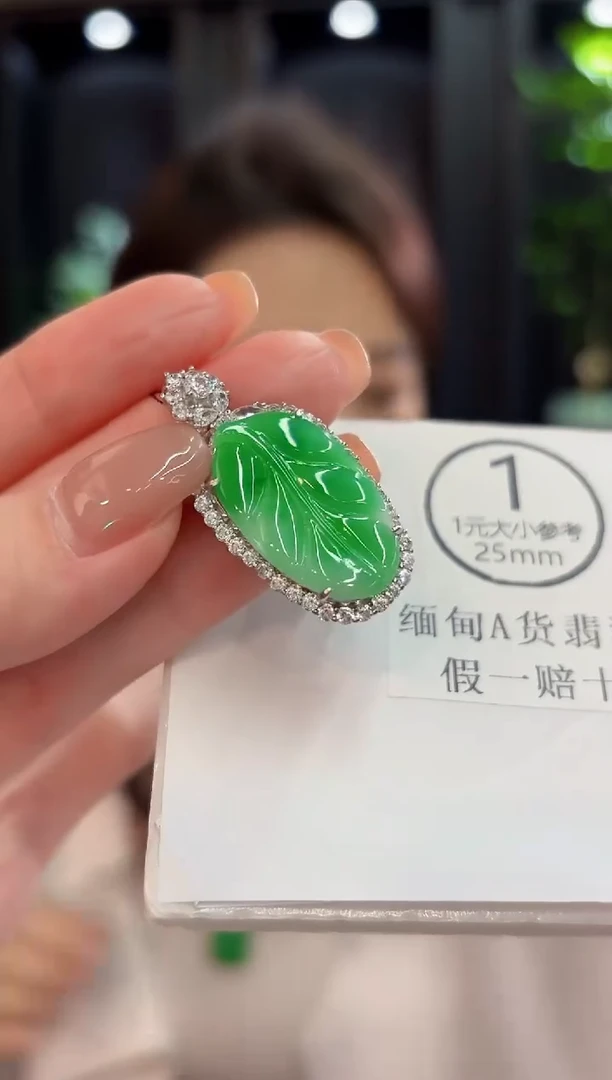 颈饰未镶嵌翡翠  缅甸A货/支持复检/一件