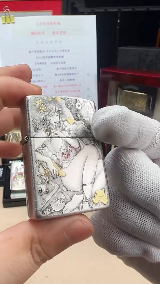 铜金瓶双艳-盔甲熏银鎏金（带证书）