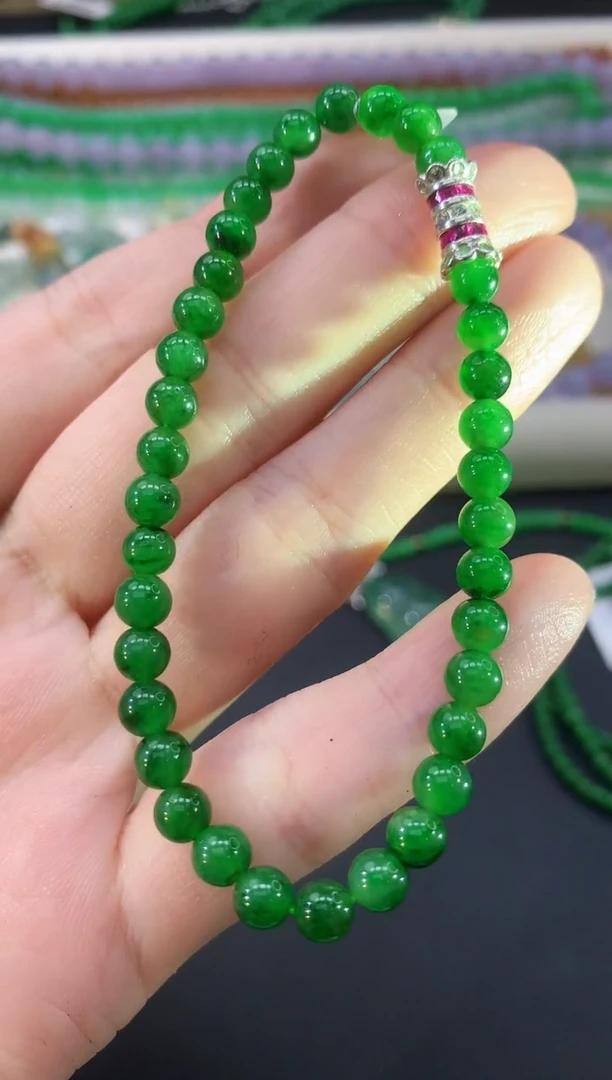 未镶嵌手串翡翠122|4800
