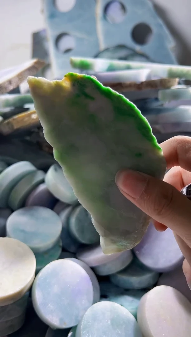 翡翠裸石缅甸翡翠A货陈346