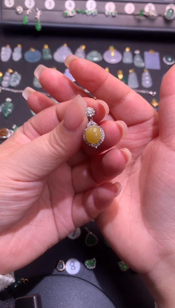 【闪购商品】翡翠吊坠(不含链)银S925镶嵌1