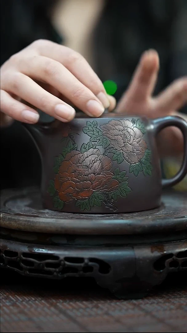 茶壶紫砂宜兴紫砂岁颐传砂原矿全手12
