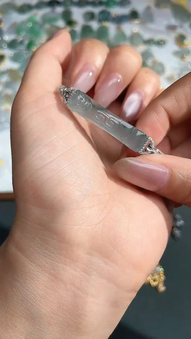 颈饰银S925镶嵌翡翠我***平202021212