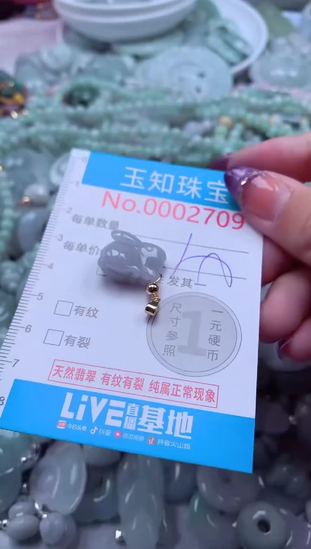 翡翠未镶嵌吊坠(不含链)2709