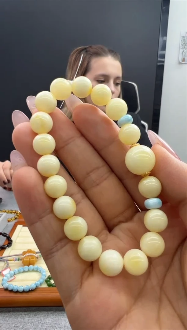 【闪购商品】琥珀手链未镶嵌846秒拍号