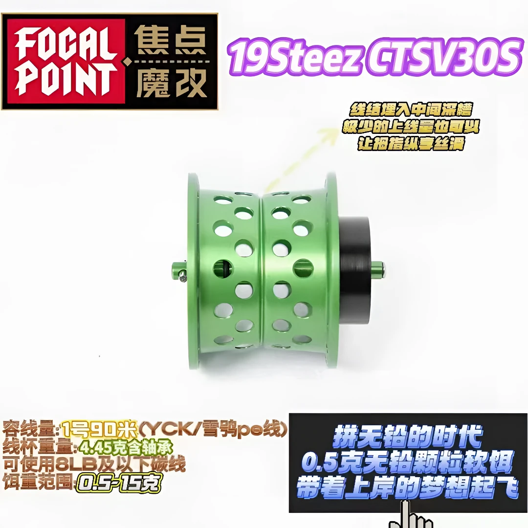 焦点CTSV水滴轮反射原理改装线杯微物水滴轮微物线杯D30S19款改线