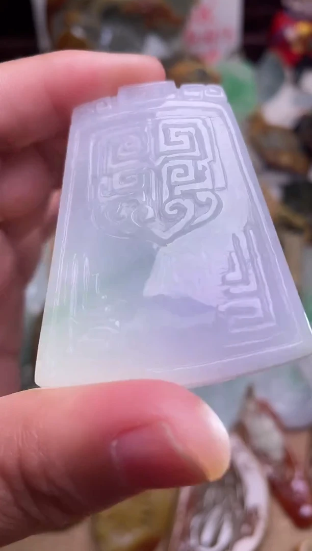 颈饰未镶嵌翡翠无事牌