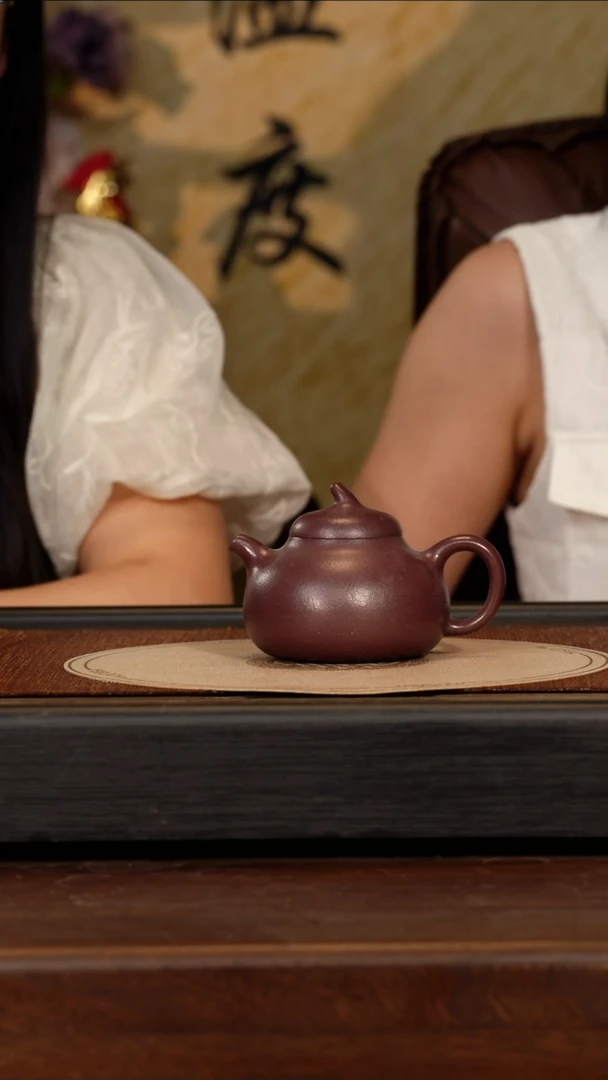 茶壶紫砂宜兴紫砂WJ 桃花泥 茄段