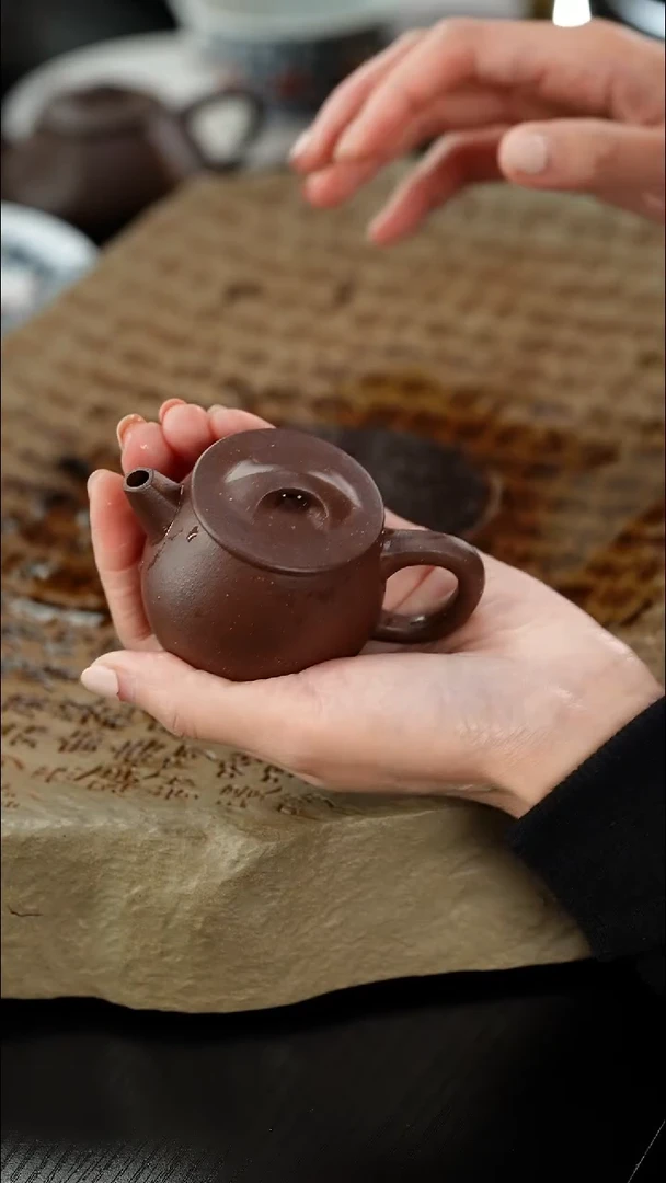 茶壶紫砂天青小儒林90cc（电）