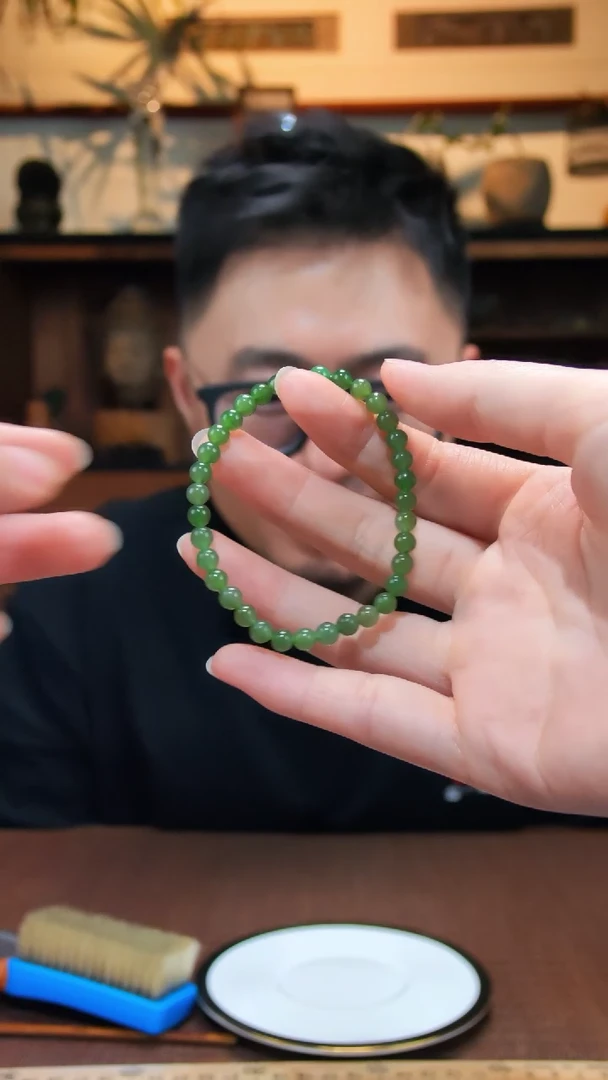 手串未镶嵌和田玉碧玉手串ZD5*