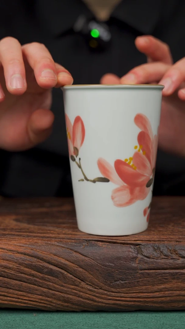 【闪购商品】瓷片83寻一缕瓷香杯釉下手工手绘瓷器