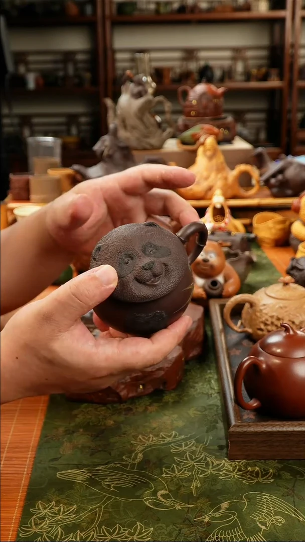 茶壶紫砂熊猫盖杯顶顶顶顶顶顶顶