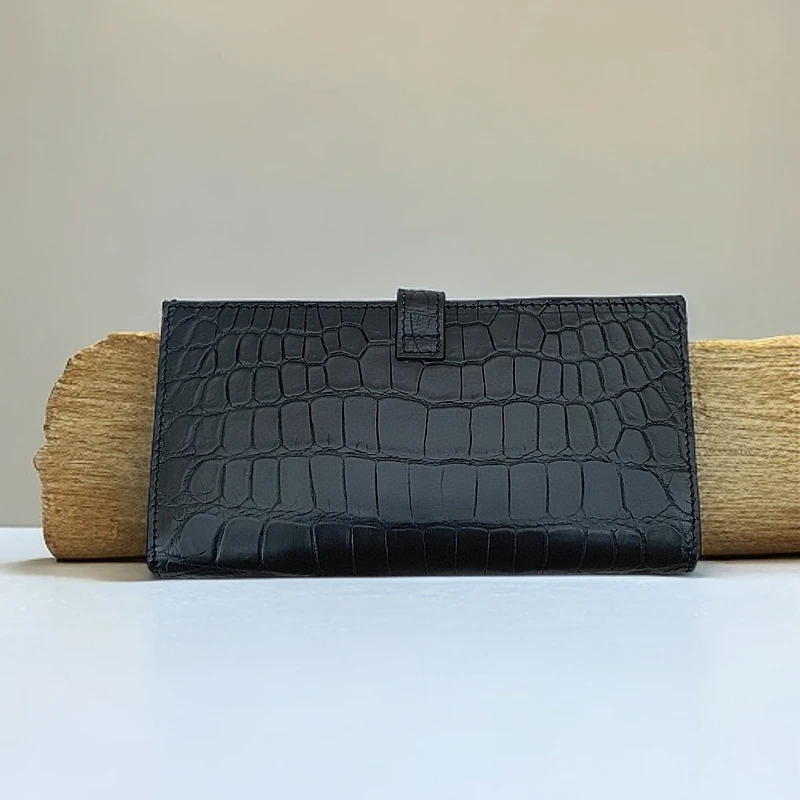 男士钱包皮证件时尚男士鳄鱼皮钱包高档高档休闲简约百搭百搭钱包