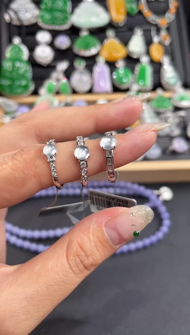 18K金镶嵌戒指翡翠ZHG00907-036多样性发1