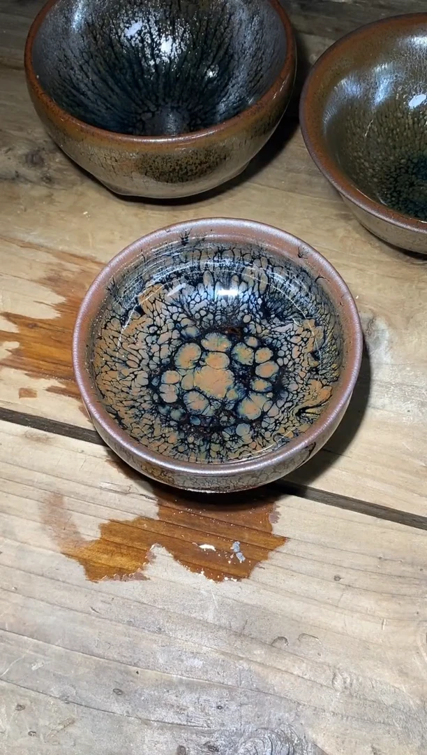 茶盏差****生老木头建窑建盏140