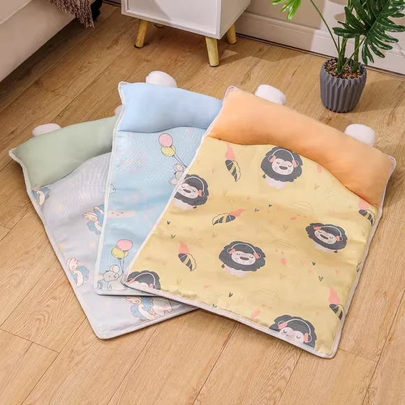 狗窝猫窝夏季冰丝凉席狗狗窝宠物用品泰迪中小型犬狗床四季通用TJ