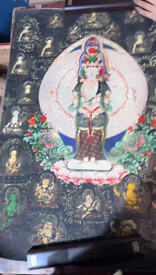 卷轴画龙妹唐卡直播tk16