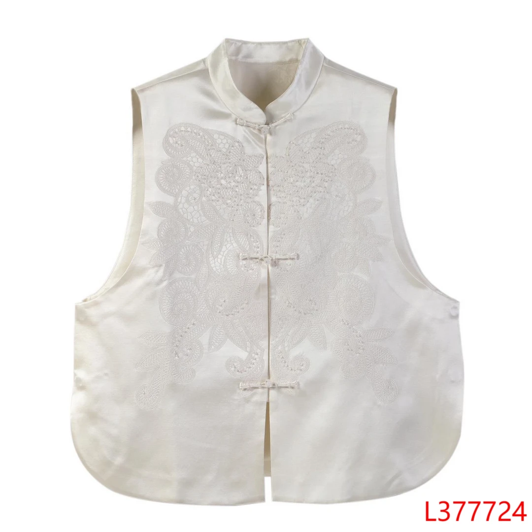 【岚岚专属】 纯白绣花马甲 377724