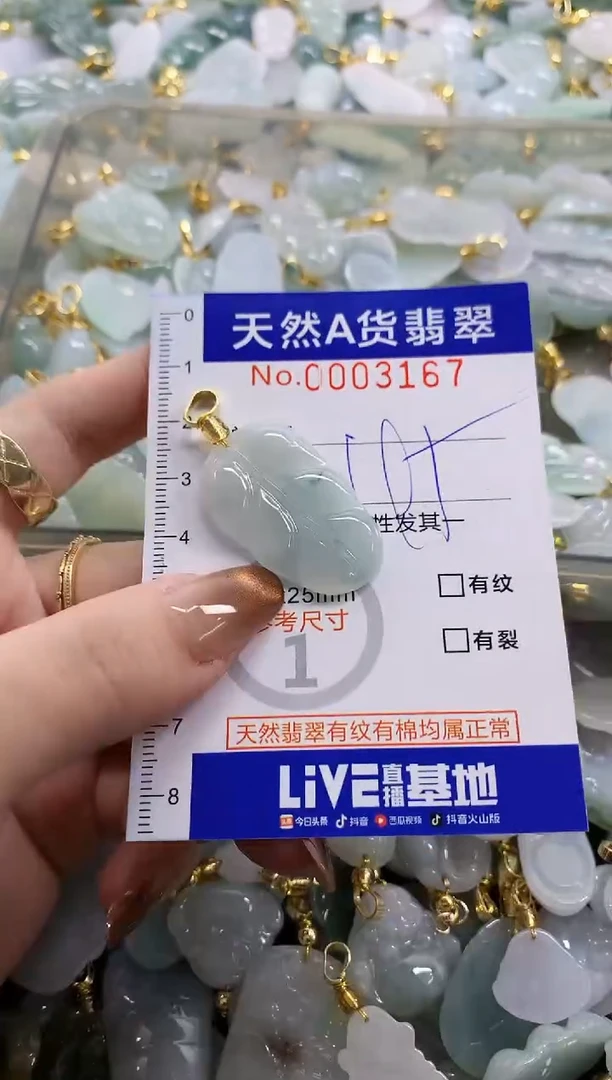 颈饰未镶嵌翡翠天然A货翡翠