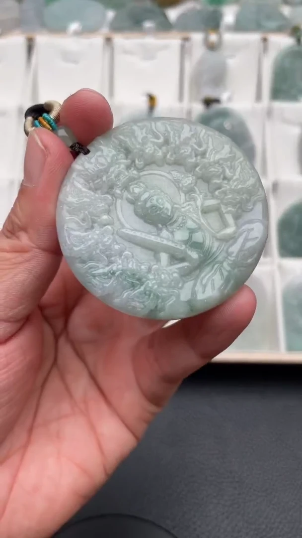 颈饰未镶嵌翡翠天然缅甸翡翠A货386