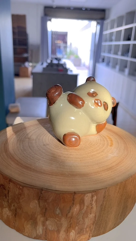 摆件原生态原矿熊猫宠物