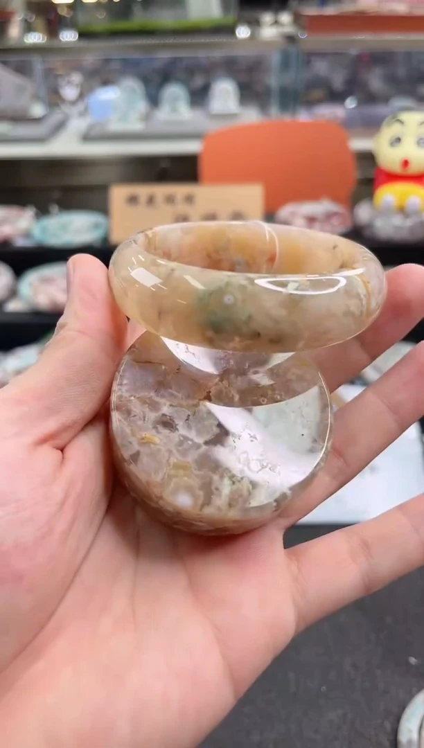 未镶嵌手镯石英质玉57圈口（赠品镯心）6658257