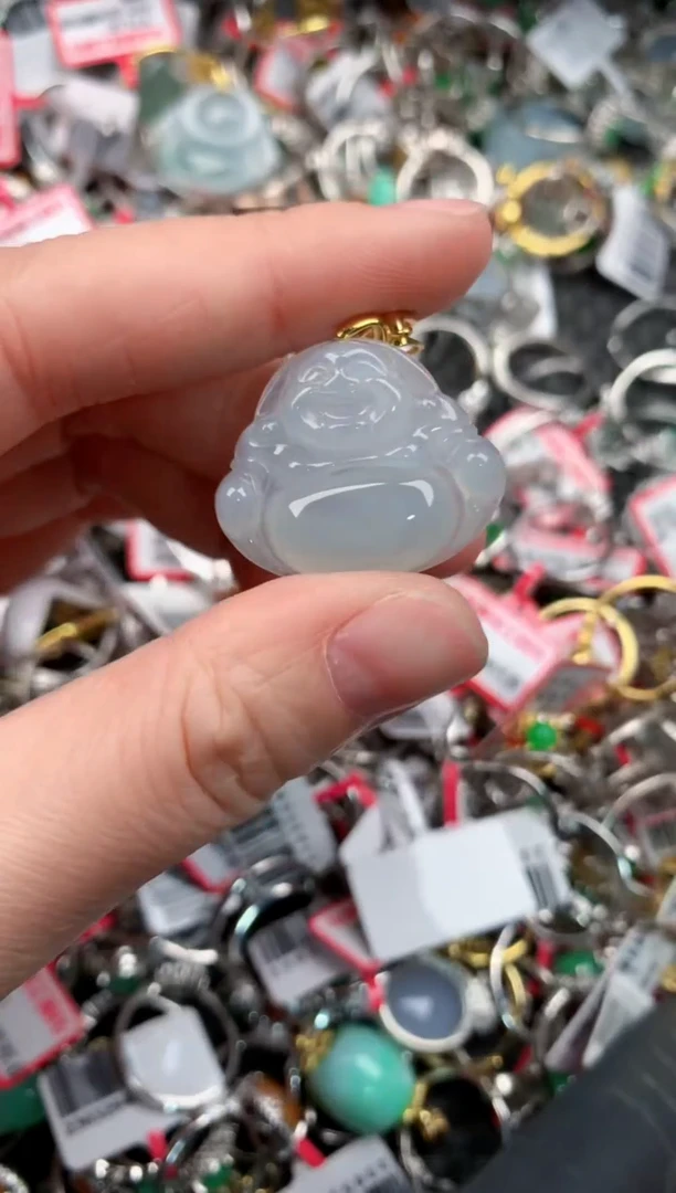 银S925镶嵌戒指翡翠999                  2