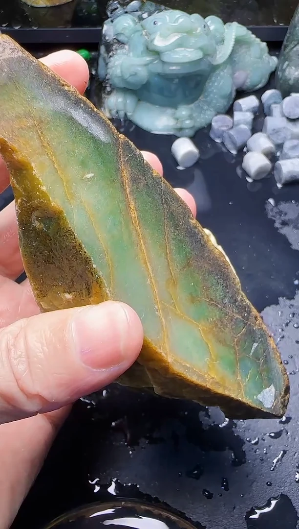 颈饰未镶嵌翡翠韭*59