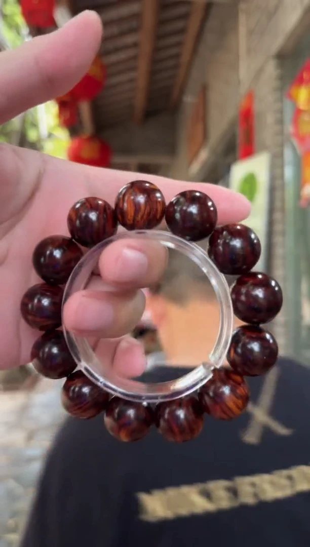 黄花梨/降香黄檀海南黄花梨紫油梨1.8手串（518）