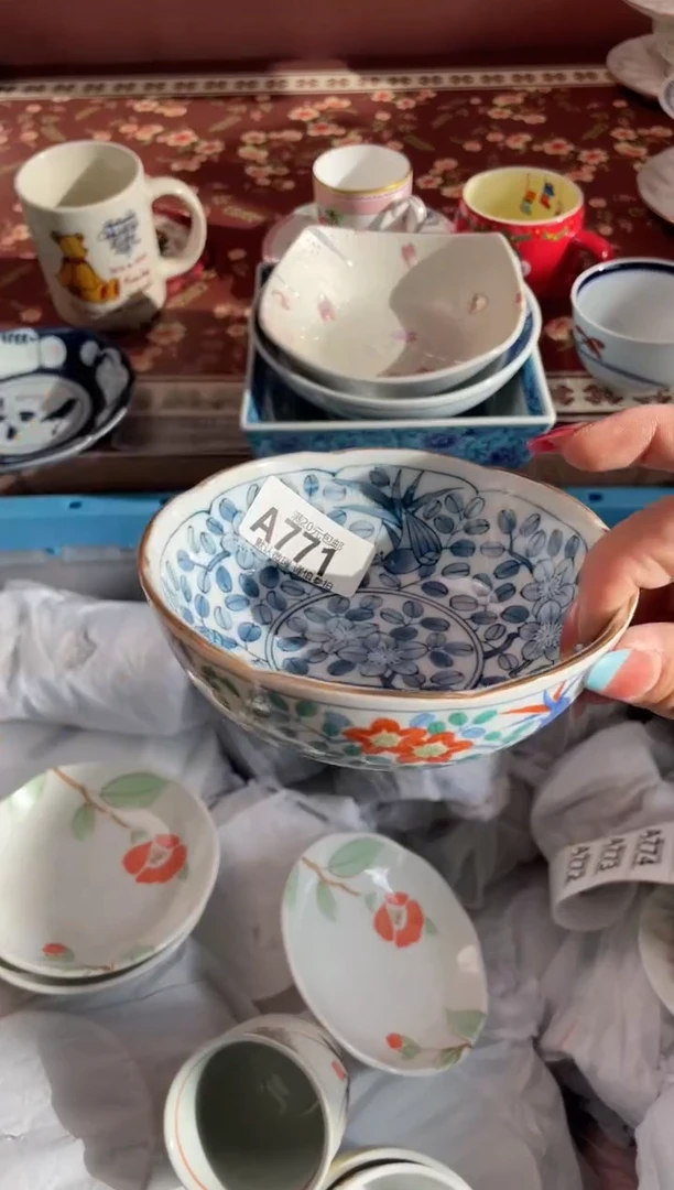 瓷片雨****花瓷器瓷器A771